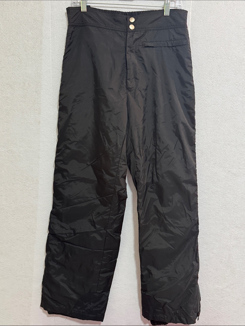 St. John's Bay Vintage  Black Men's Zip side Ski  Pants